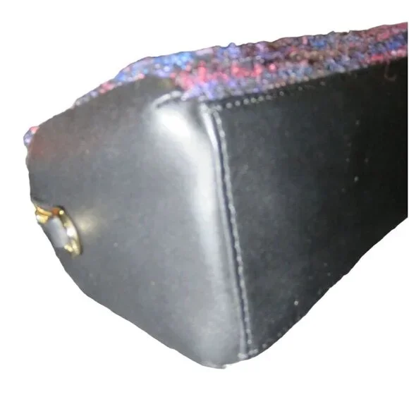 Kate Spade New York Purple Italian Autumn Tweed Emerson Place Lane Boston Bag - Picture 8 of 13